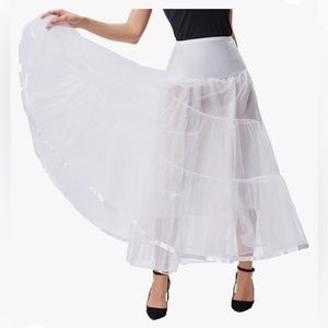 Ankle Length Petticoat Undergarment Skirt Liner